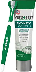 Vet’s Best Enzymatic Dog Toothpaste | Teeth Cleaning and Fresh Breath Dental Care Gel