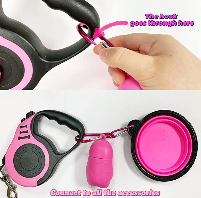 PETIMP Retractable Dog Leash Lightweight Portative 16FT Leash