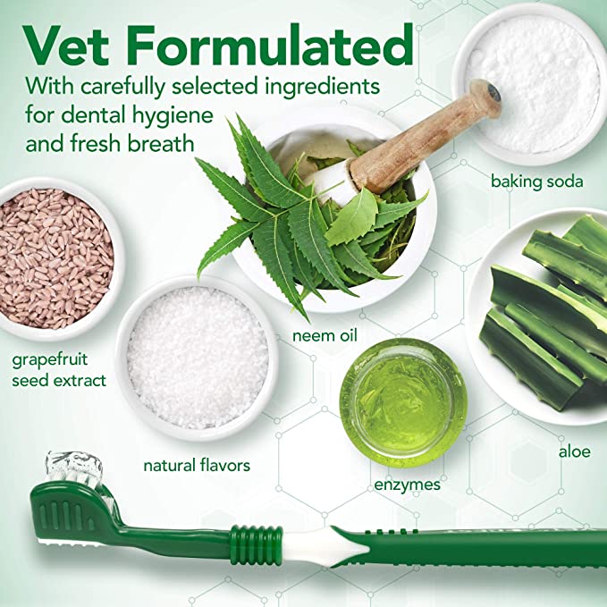 Vet’s Best Enzymatic Dog Toothpaste | Teeth Cleaning and Fresh Breath Dental Care Gel