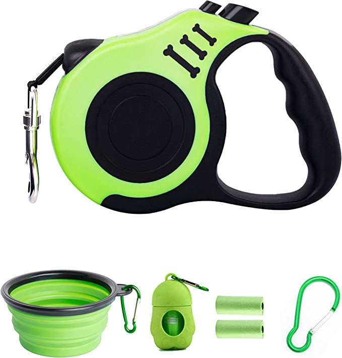 PETIMP Retractable Dog Leash Lightweight Portative 16FT Leash