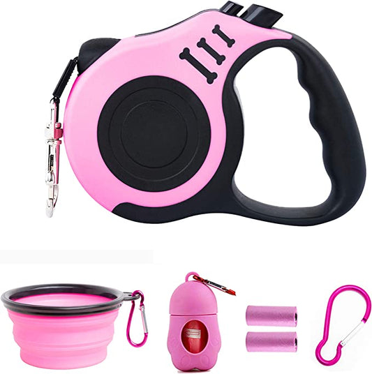 PETIMP Retractable Dog Leash Lightweight Portative 16FT Leash