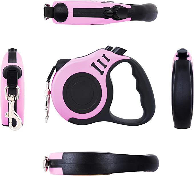 PETIMP Retractable Dog Leash Lightweight Portative 16FT Leash